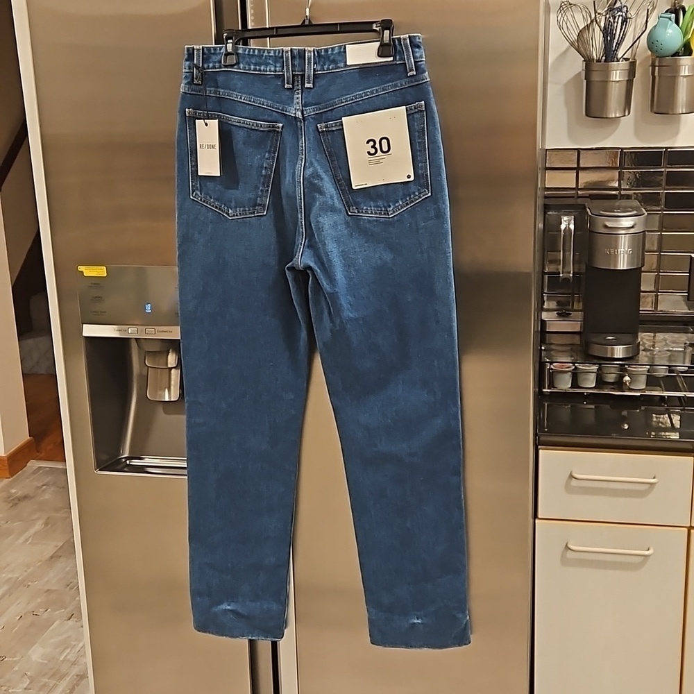 💕RE/DONE💕 70s Cigarette Jeans ~ River Blue 30 NWT - Picture 7 of 16